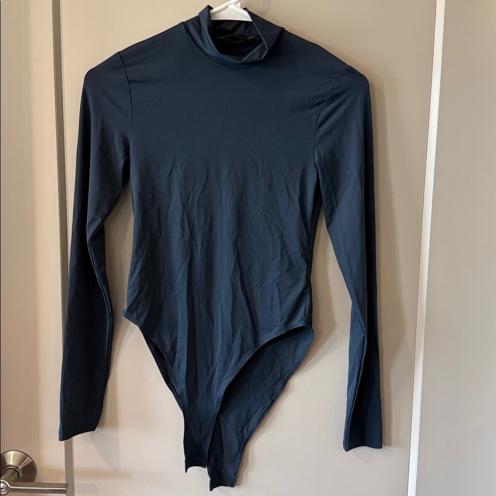 Zara Teal Long Sleeve Bodysuit